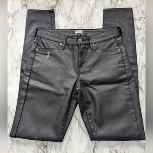 Cache Black Coated Skinny Jeans size 0